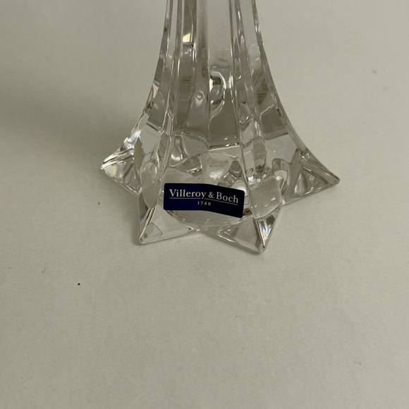Villeroy & Boch Lucca 3-arm 24% Lead Crystal Glass Candelabra Austria 12” Tall - Picture 8 of 15